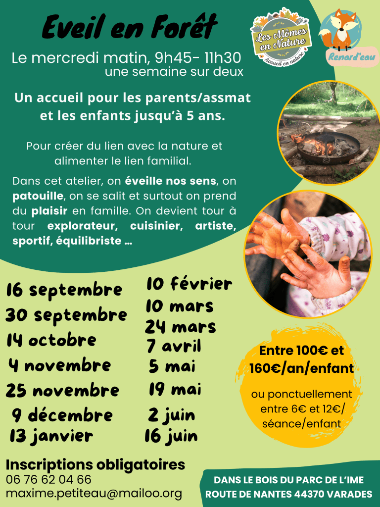 &Eacute;veil en For&ecirc;t : le mercredi matin 9h45-11h30